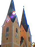 die einzige Kirche mit Doppeltürmen im Landkreis